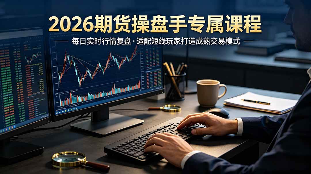 (19093期)2026期货操盘手专属课程-更新6月,每日实时行情复盘,适配短线玩家打造成熟交易模式-泰戈创艺资源库