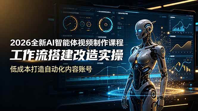 （19127期）2026全新AI Codex智能体视频制作课程，工作流搭建改造实操，低成本打造自动化内容账号-泰戈创艺资源库