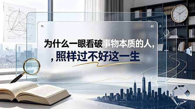 (19165期)付费文章:为什么一眼看破事物本质的人,照样过不好这一生-泰戈创艺资源库