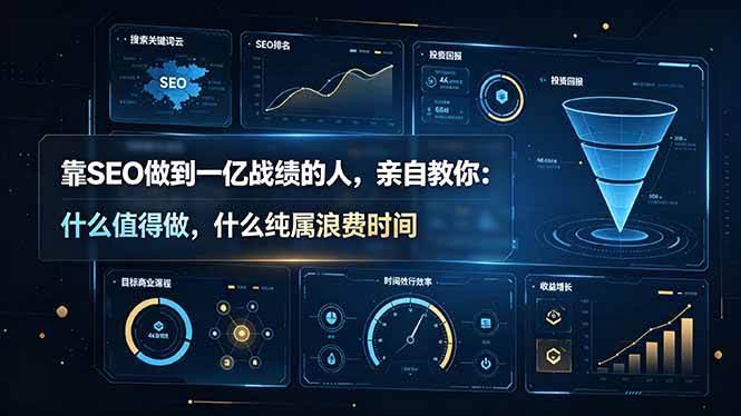 (19197期)靠SEO做到一亿战绩的人,亲自教你:什么值得做,什么纯属浪费时间【原创双语字幕】-泰戈创艺资源库