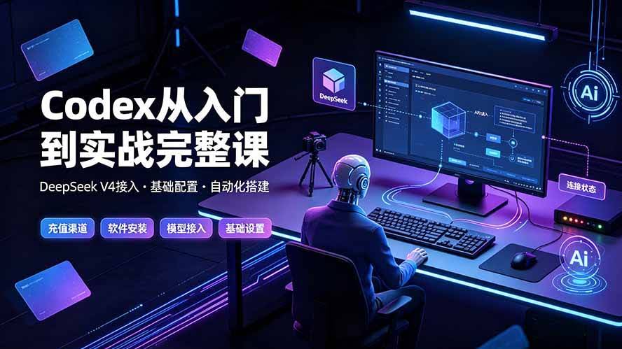 （19257期）Codex从入门到实战完整课｜充值·安装·接入DeepSeek，记忆·插件·Skill·CLI·MCP全拆解-泰戈创艺资源库