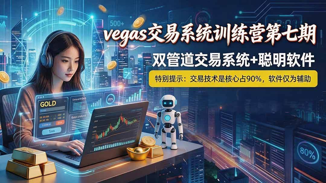 (19267期) 【3天学会手工单交易】Vegas交易技术+聪明软件,日赚50-1000U, 长期稳定,小白轻松上手-泰戈创艺资源库