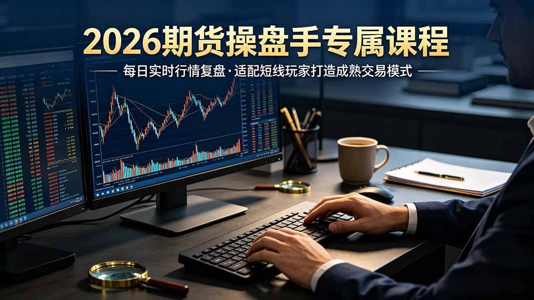 (19300期)2026期货操盘手专属课程-更新7月11,每日实时行情复盘,适配短线玩家打造成熟交易模式-泰戈创艺资源库