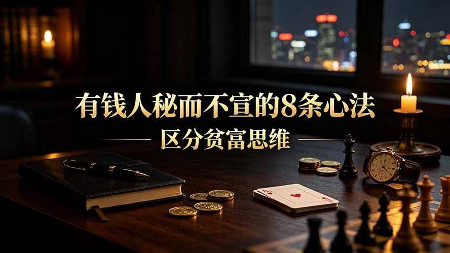 （19413期）付费文章：有钱人秘而不宣的8条心法｜区分贫富思维-泰戈创艺资源库