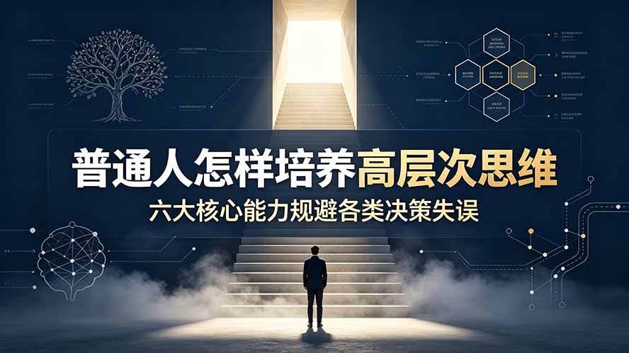 （19479期）付费文章：普通人怎样培养高层次思维，六大核心能力规避各类决策失误-泰戈创艺资源库