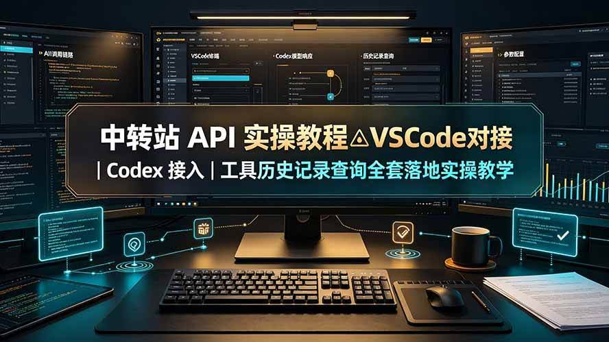 （19520期）中转站 API 实操教程△VSCode 对接｜Codex 接入｜工具历史记录查询全套落地实操教学-泰戈创艺资源库