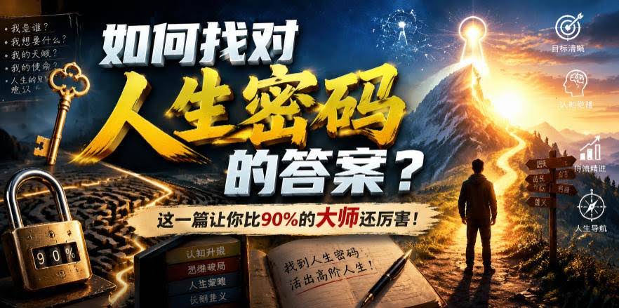 (19601期)付费文章:如何找对人生密码的答案?这一篇让你比90%的大师还厉害!-泰戈创艺资源库