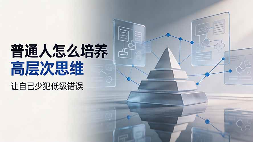 (19637期)付费文章:普通人怎么培养高层次思维,让自己少犯低级错误-泰戈创艺资源库