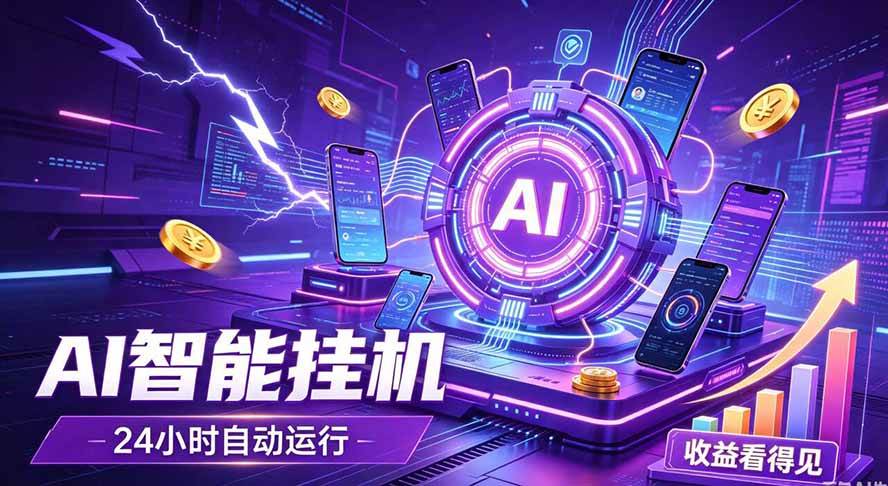 (19755期)AI智能广告挂机,躺赚新模式 设备托管运行,解放双手持续变现-泰戈创艺资源库
