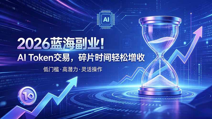 (19997期)AI Token算力赛道!普通人可入局的数字副业-泰戈创艺资源库