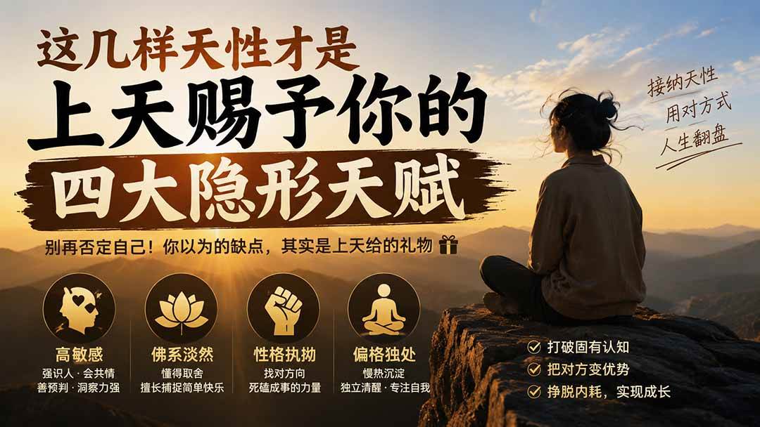 (19984期)付费文章:这几样天性才是上天赐予你的四大隐形天赋-泰戈创艺资源库