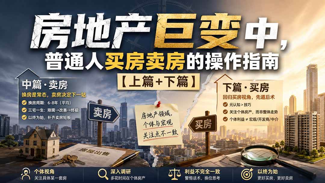 （20021期）付费文章：房地产巨变中，普通人买房卖房的操作指南【上篇+下篇】-泰戈创艺资源库