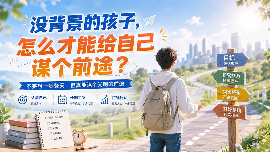 (20180期)付费文章:没背景的孩子,怎么才能给自己谋个前途?-泰戈创艺资源库