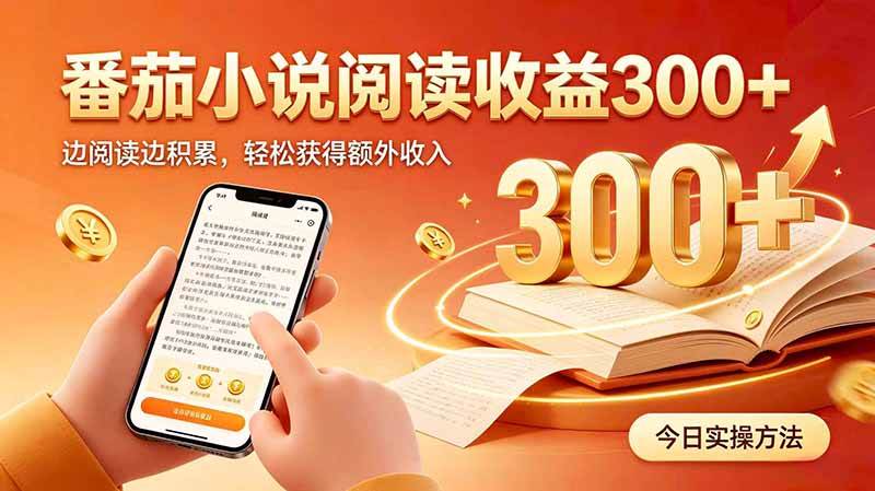 (20269期)全自动番茄挂机玩法,日入300+边阅读边积累,轻松获得额外收入-泰戈创艺资源库