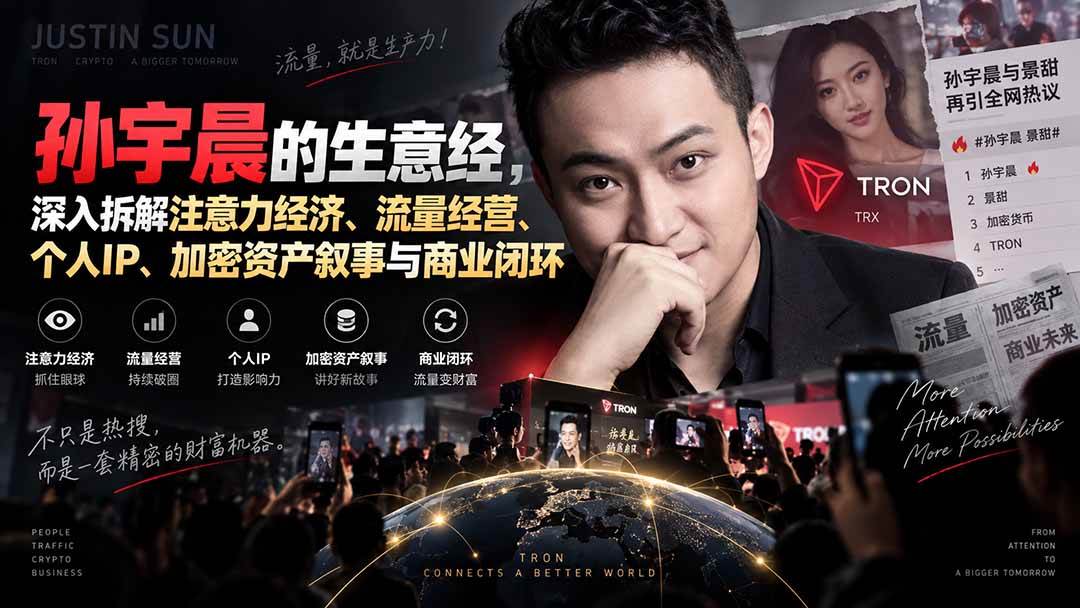 (20290期)某星球精华文章——孙宇晨的生意经,深入拆解注意力经济、流量经营、个人IP、加密资产叙事与商业闭环-泰戈创艺资源库
