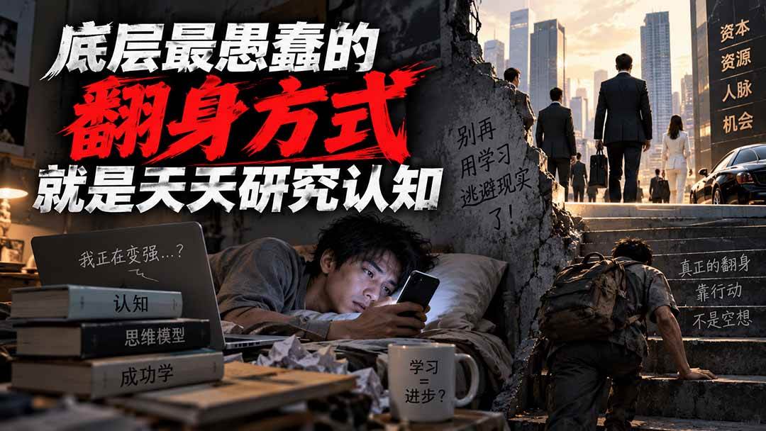 (20383期)付费文章:底层最愚蠢的翻身方式就是天天研究认知-泰戈创艺资源库