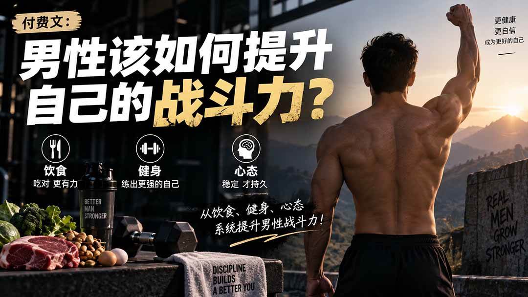 （20421期）付费文章：男性该如何提升自己的战斗力？-泰戈创艺资源库