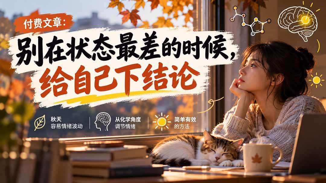 （20716期）【无水印】某付费文章：别在状态最差的时候，给自己下结论-泰戈创艺资源库