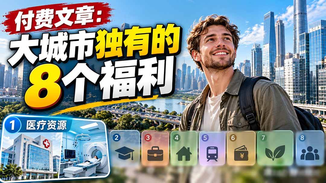 （20848期）付费文章：大城市独有的8个福利-泰戈创艺资源库